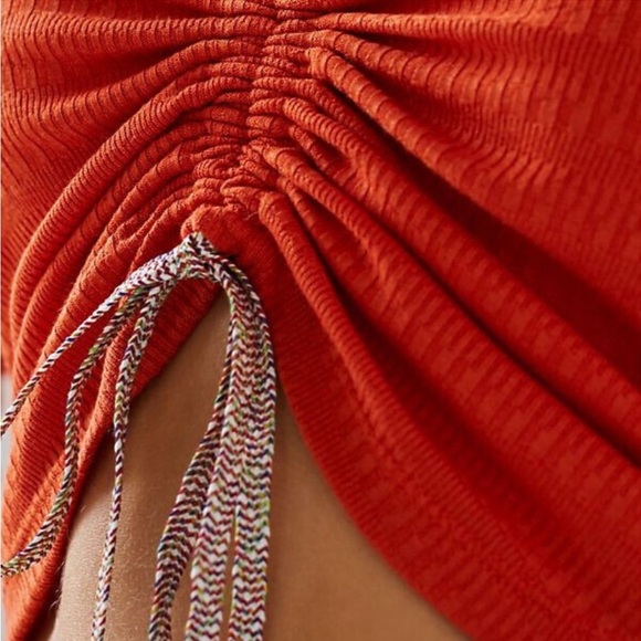 Anthropologie Sabrina Cinched Top size M new nwt orange color - Picture 3 of 9